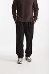 Pantalone KAY BAGGY in lana stretch nero men Nine in the morning - 2