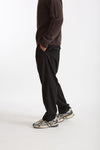 Pantalone KAY BAGGY in lana stretch nero men Nine in the morning - 3