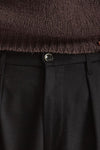 Pantalone KAY BAGGY in lana stretch nero men Nine in the morning - 5