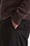 Pantalone KAY BAGGY in lana stretch nero men Nine in the morning - 6