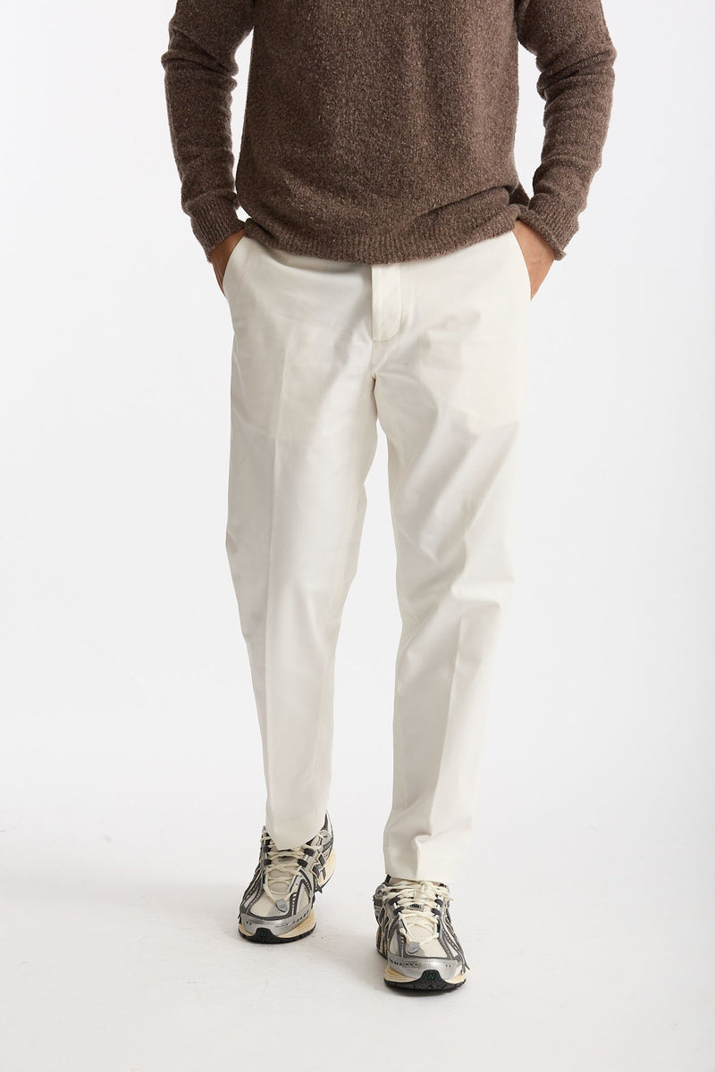 Pantalone GIOVE in cotone stretch bianco men Nine in the morning - 2