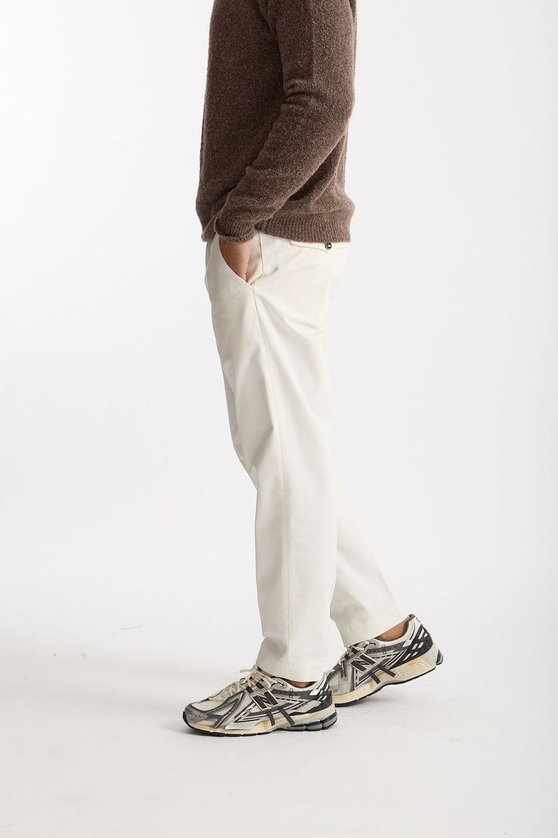 Pantalone GIOVE in cotone stretch bianco men Nine in the morning - 1