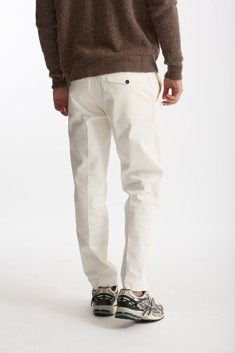 Pantalone GIOVE in cotone stretch bianco men Nine in the morning - 3