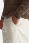 Pantalone GIOVE in cotone stretch bianco men Nine in the morning - 6