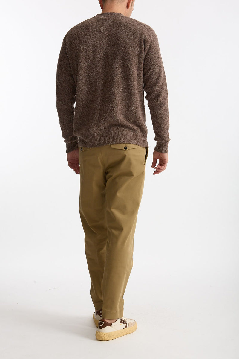 Pantalone GIOVE in cotone stretch cammello men Nine in the morning - 4