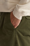 Pantalone GIULIO CARROT in cotone fermo verde men Nine in the morning - 5