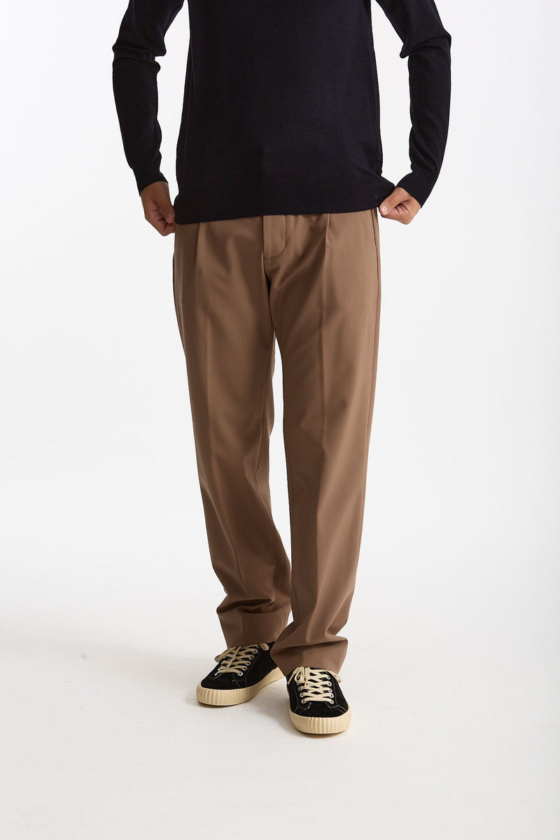 Pantalone FOLD 2 in lana stretch cammello men Nine in the morning - 2