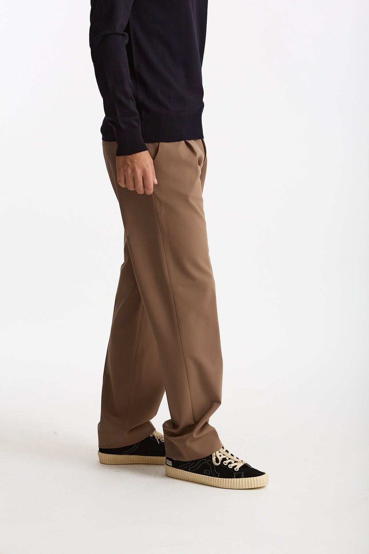 Pantalone FOLD 2 in lana stretch cammello men Nine in the morning - 1