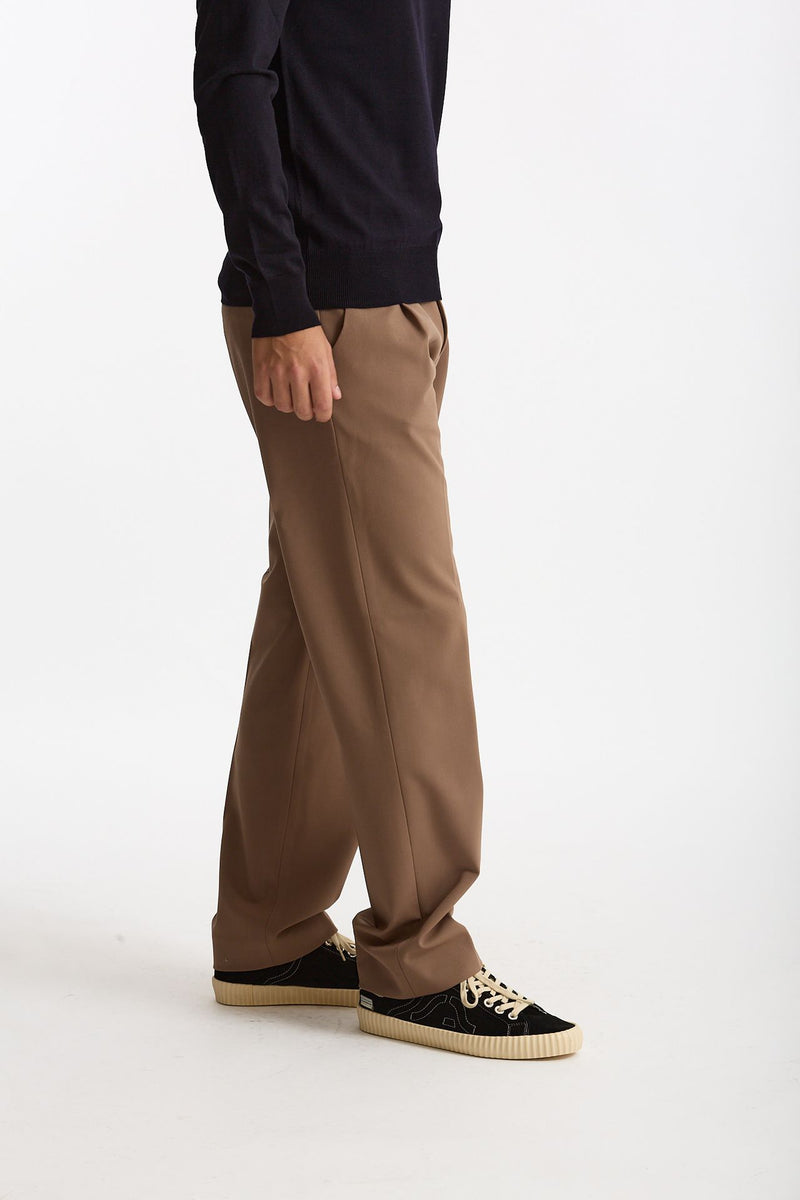 Pantalone FOLD 2 in lana stretch cammello men Nine in the morning - 1