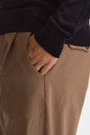 Pantalone FOLD 2 in lana stretch cammello men Nine in the morning - 4