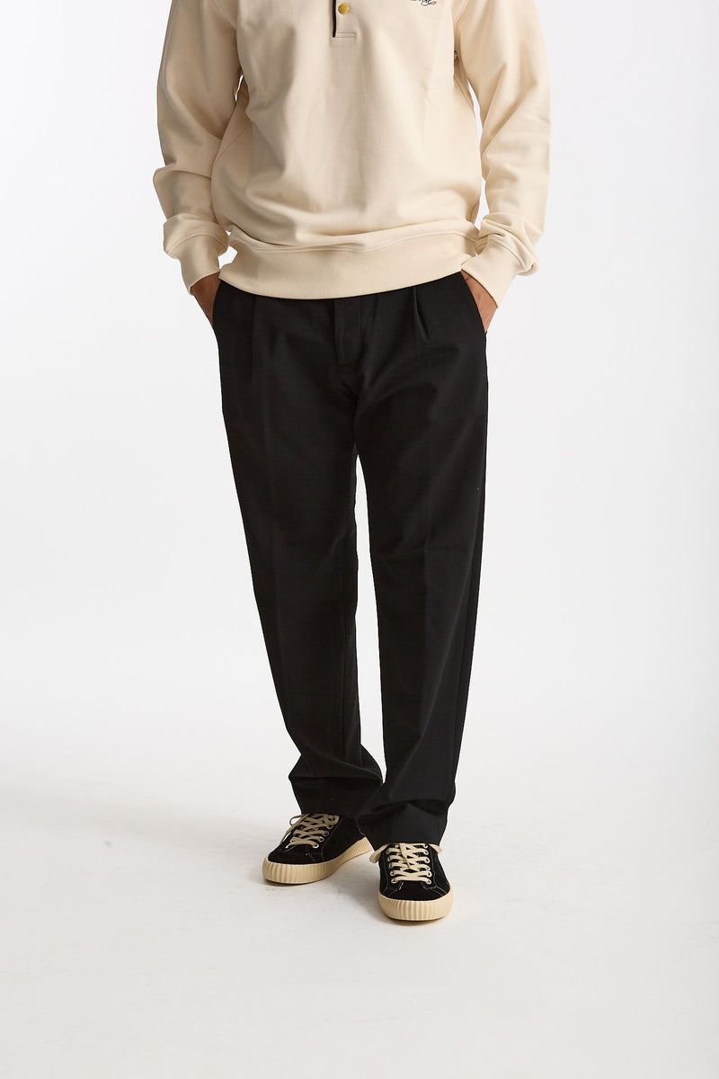 Pantalone FOLD 2 in lana stretch nero men Nine in the morning - 1