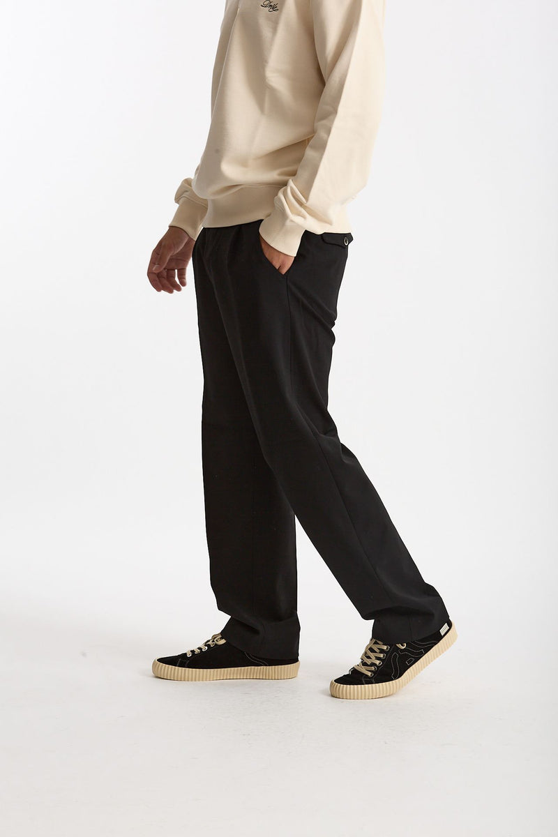Pantalone FOLD 2 in lana stretch nero men Nine in the morning - 4