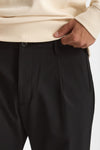 Pantalone FOLD 2 in lana stretch nero men Nine in the morning - 6