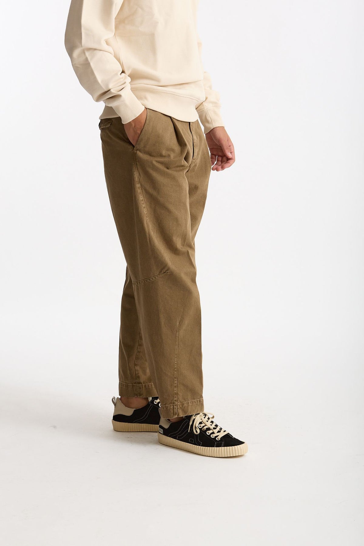 Pantalone GIULIO CARROT in cotone fermo lavato men Nine in the morning - 3