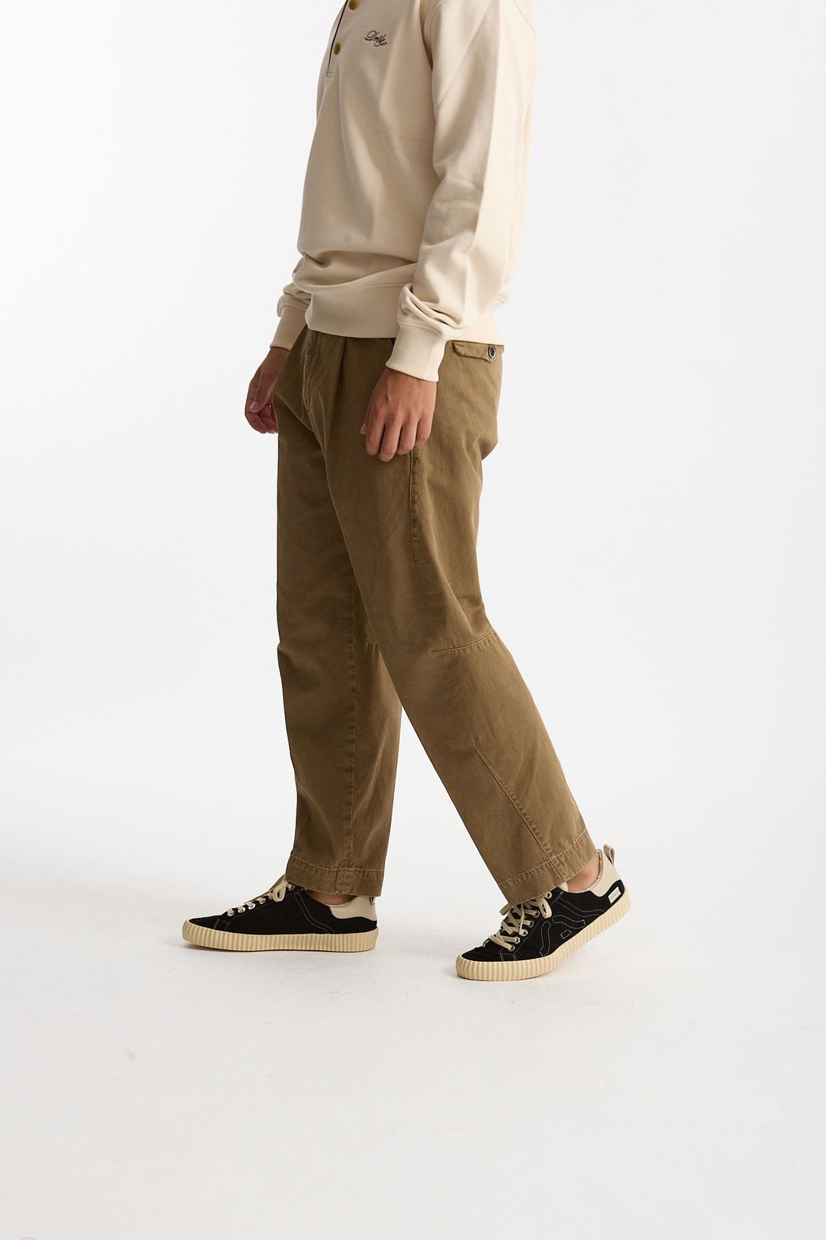Pantalone GIULIO CARROT in cotone fermo lavato men Nine in the morning - 2