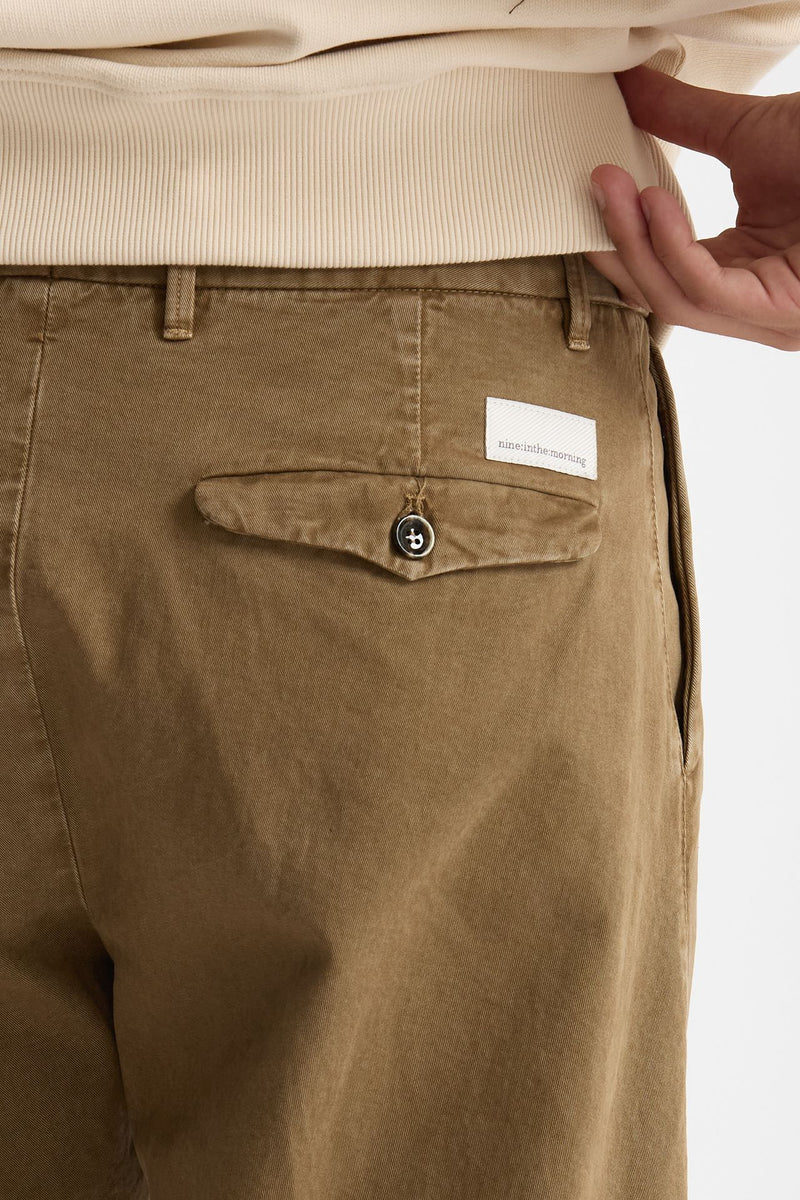 Pantalone GIULIO CARROT in cotone fermo lavato men Nine in the morning - 7
