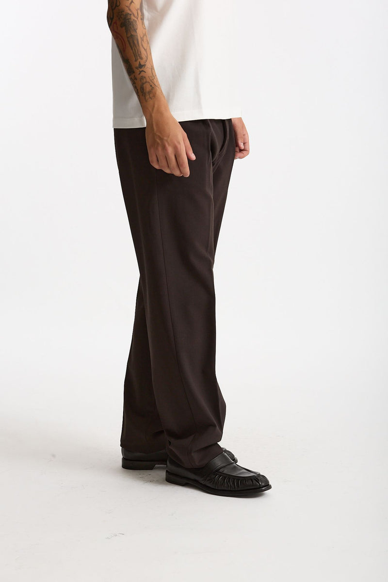 Pantalone FOLD 2 in lana stretch marrone men Nine in the morning - 2