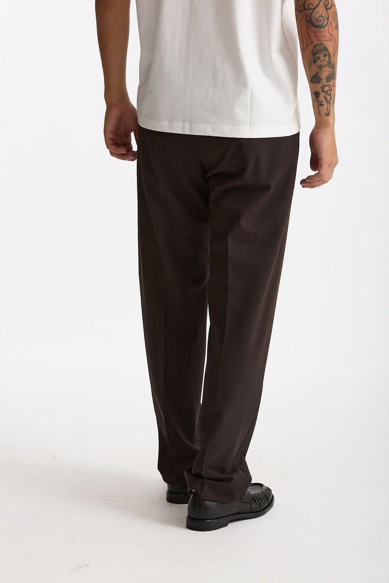 Pantalone FOLD 2 in lana stretch marrone men Nine in the morning - 3