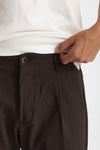 Pantalone FOLD 2 in lana stretch marrone men Nine in the morning - 6
