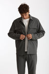 Overshirt lana e poliestere stretch grigio men Nine in the morning - 6