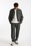 Overshirt lana e poliestere stretch grigio men Nine in the morning - 1