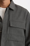 Overshirt lana e poliestere stretch grigio men Nine in the morning - 7