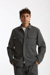 Overshirt lana e poliestere stretch grigio men Nine in the morning - 8