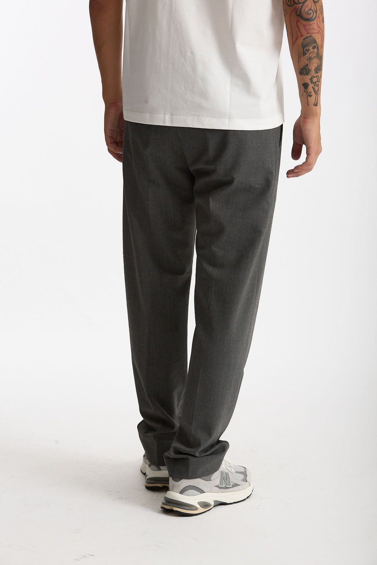 Pantalone FOLD 2 in lana stretch grigio men Nine in the morning - 3
