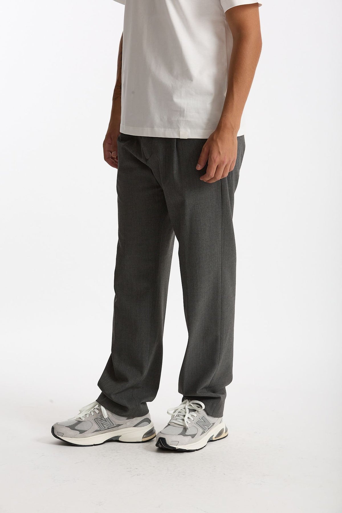 Pantalone FOLD 2 in lana stretch grigio men Nine in the morning - 4