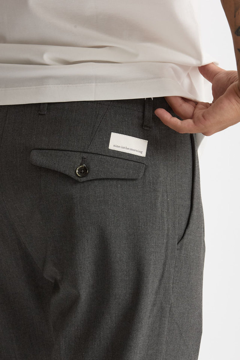 Pantalone FOLD 2 in lana stretch grigio men Nine in the morning - 7
