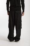 Pantalone cargo LUCIEN CARGO in Lana nero men Nine in the morning - 3