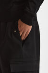 Pantalone cargo LUCIEN CARGO in Lana nero men Nine in the morning - 5