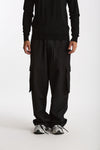Pantalone cargo LUCIEN CARGO in Lana nero men Nine in the morning - 2