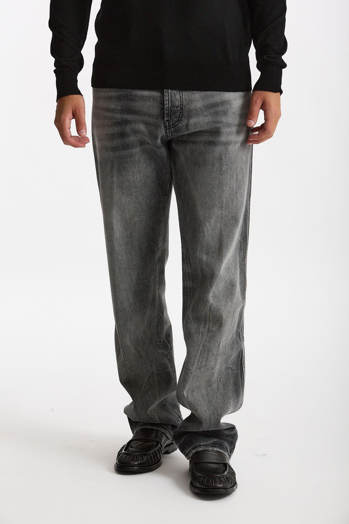 Jeans in cotone fermo grigio men Numeri - 2