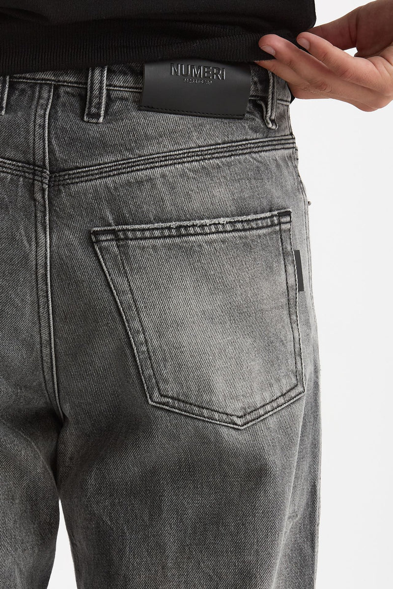 Jeans in cotone fermo grigio men Numeri - 7
