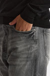Jeans in cotone fermo grigio men Numeri - 8