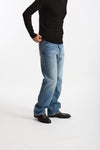 Jeans in cotone fermo lavaggio chiaro men Numeri - 2