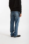 Jeans in cotone fermo lavaggio chiaro men Numeri - 3