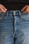 Jeans in cotone fermo lavaggio chiaro men Numeri - 6