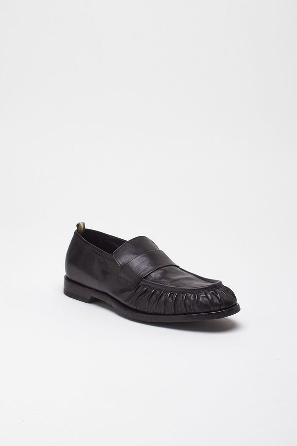 Mocassini SOUND/008W in pelle nero men Officine creative