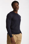 Maglia girocollo in cashmere e seta blu men Mauro ottaviani - 4