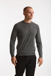 Maglia girocollo in cashmere e seta grigio men Mauro ottaviani - 2