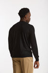 Maglia girocollo in cashmere e seta nero men Mauro ottaviani - 4