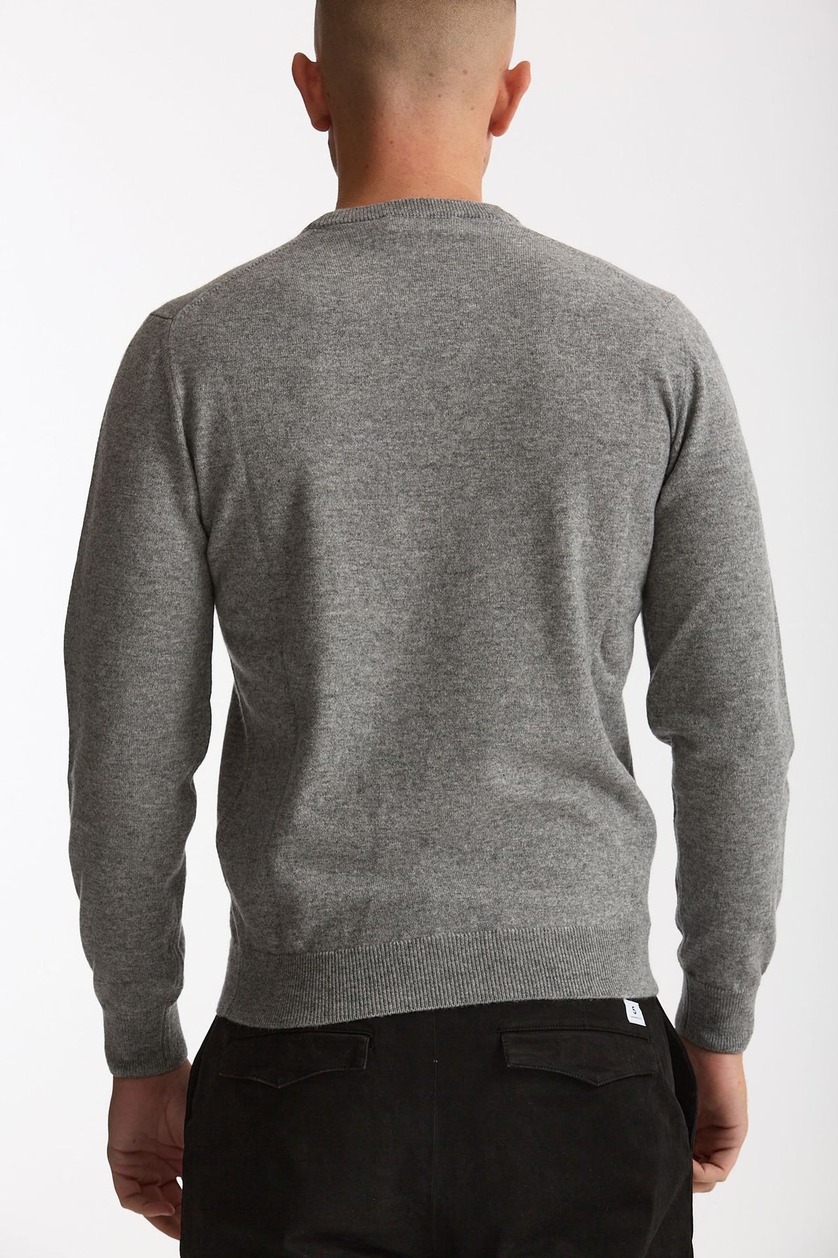 Maglia in lana e cashmere grigio men Mauro ottaviani - 4