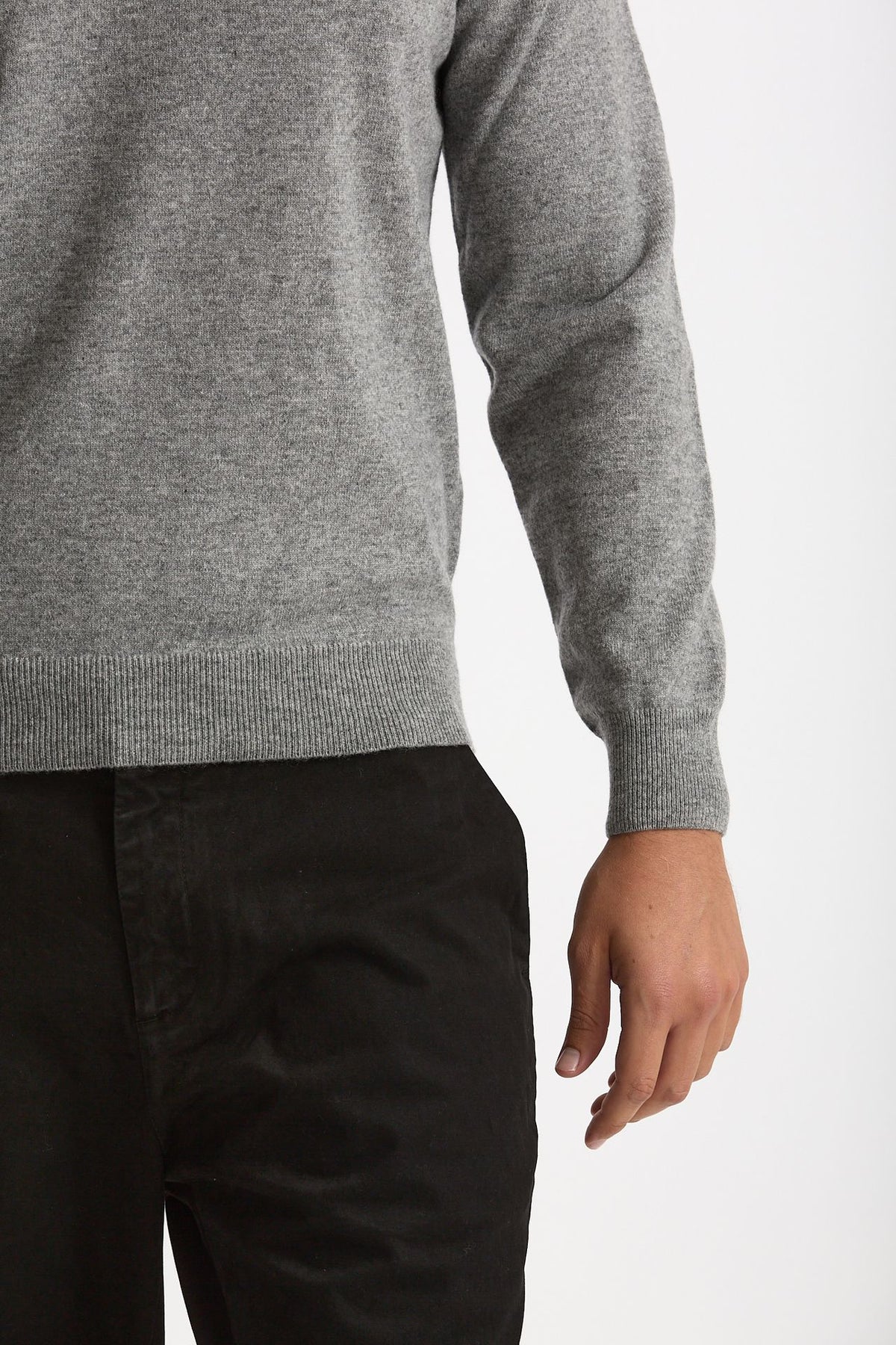 Maglia in lana e cashmere grigio men Mauro ottaviani - 6