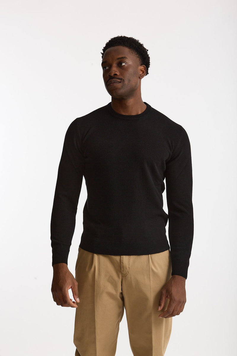 Maglia in lana e cashmere nero men Mauro ottaviani - 1