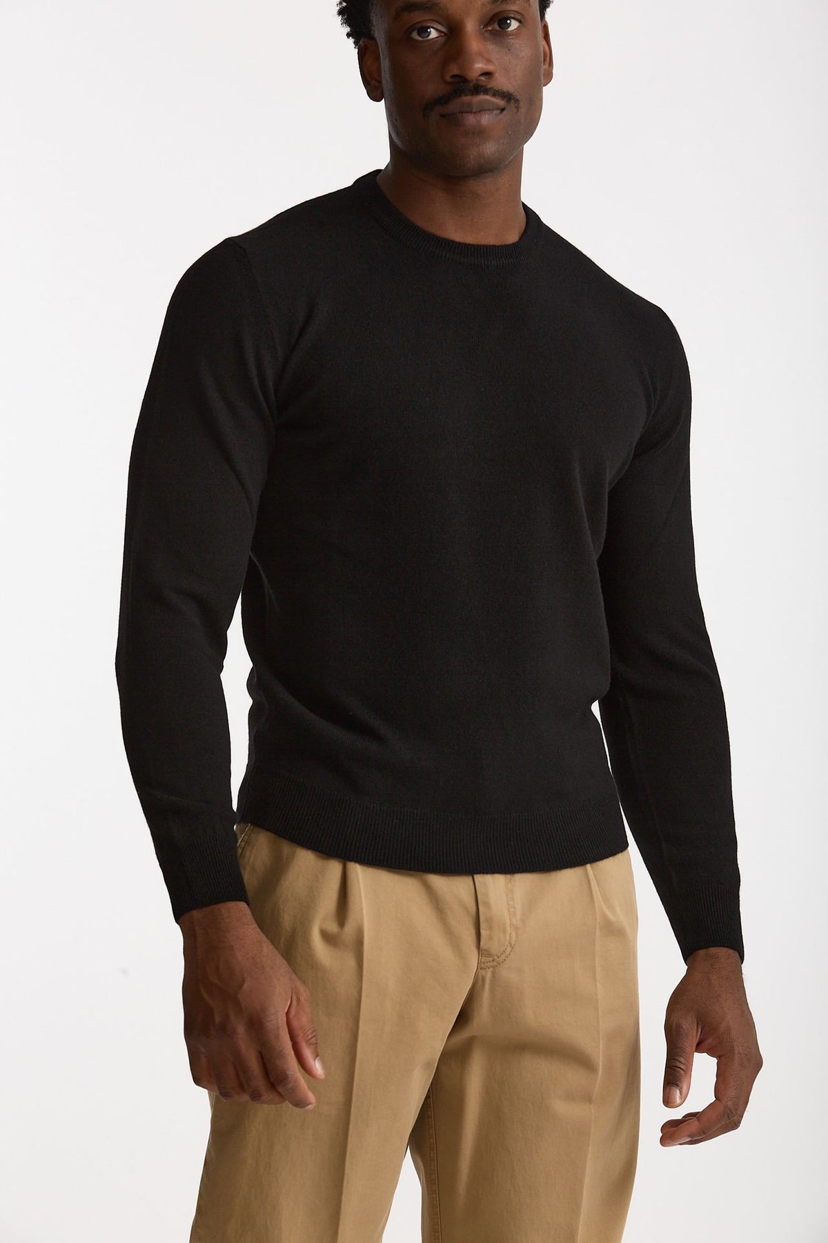 Maglia in lana e cashmere nero men Mauro ottaviani - 4