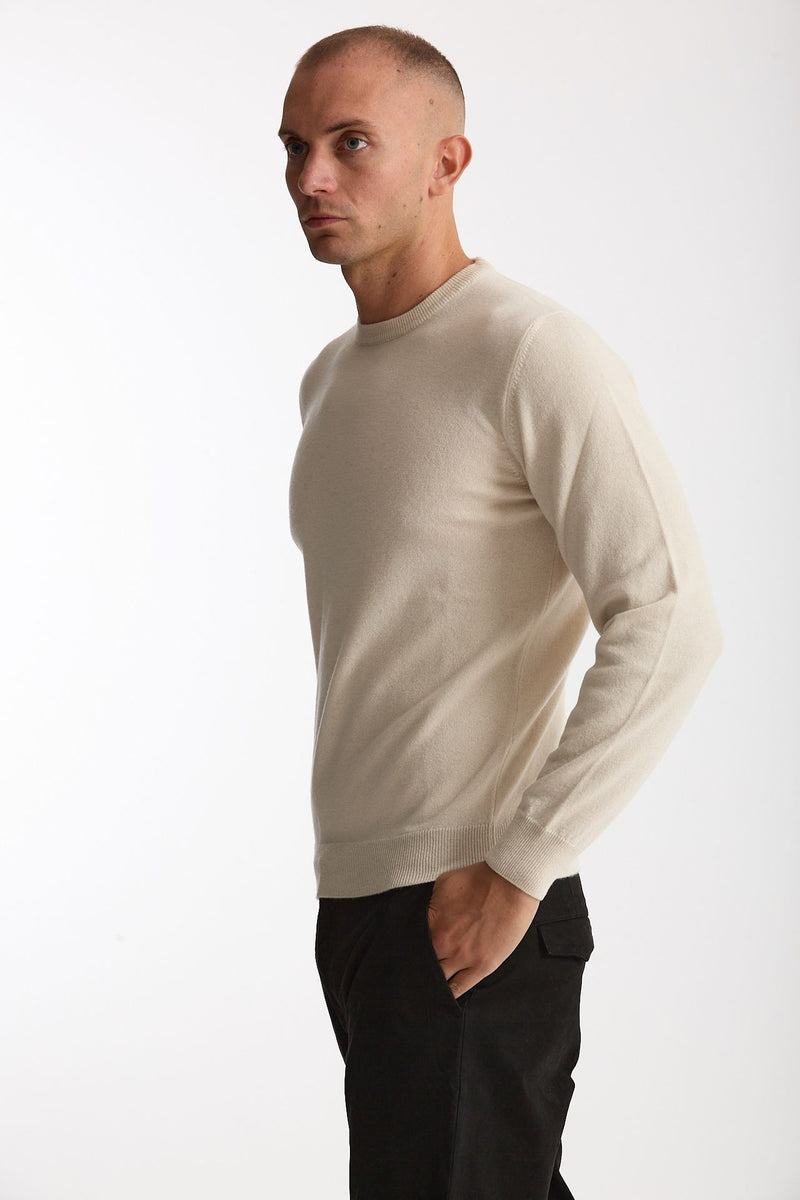 Maglia in lana e cashmere panna men Mauro ottaviani - 1