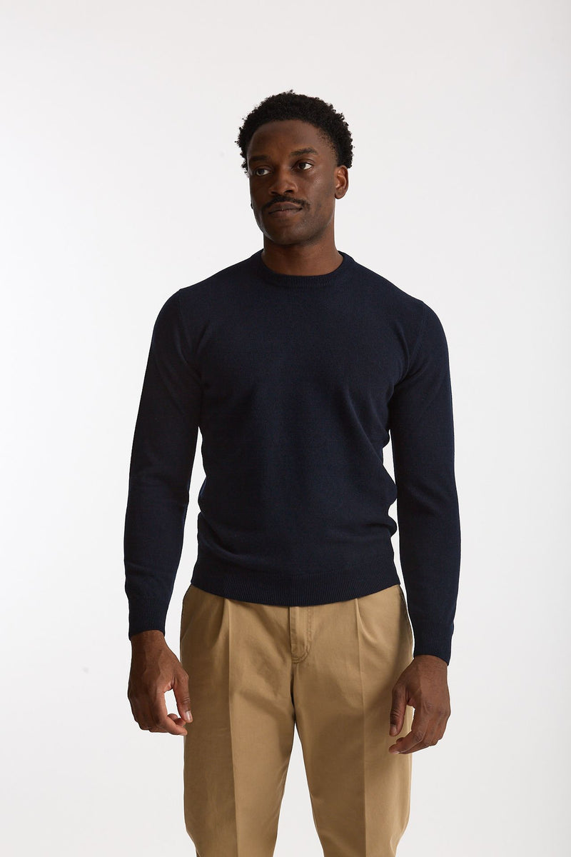 Maglia in lana e cashmere blu men Mauro ottaviani - 2