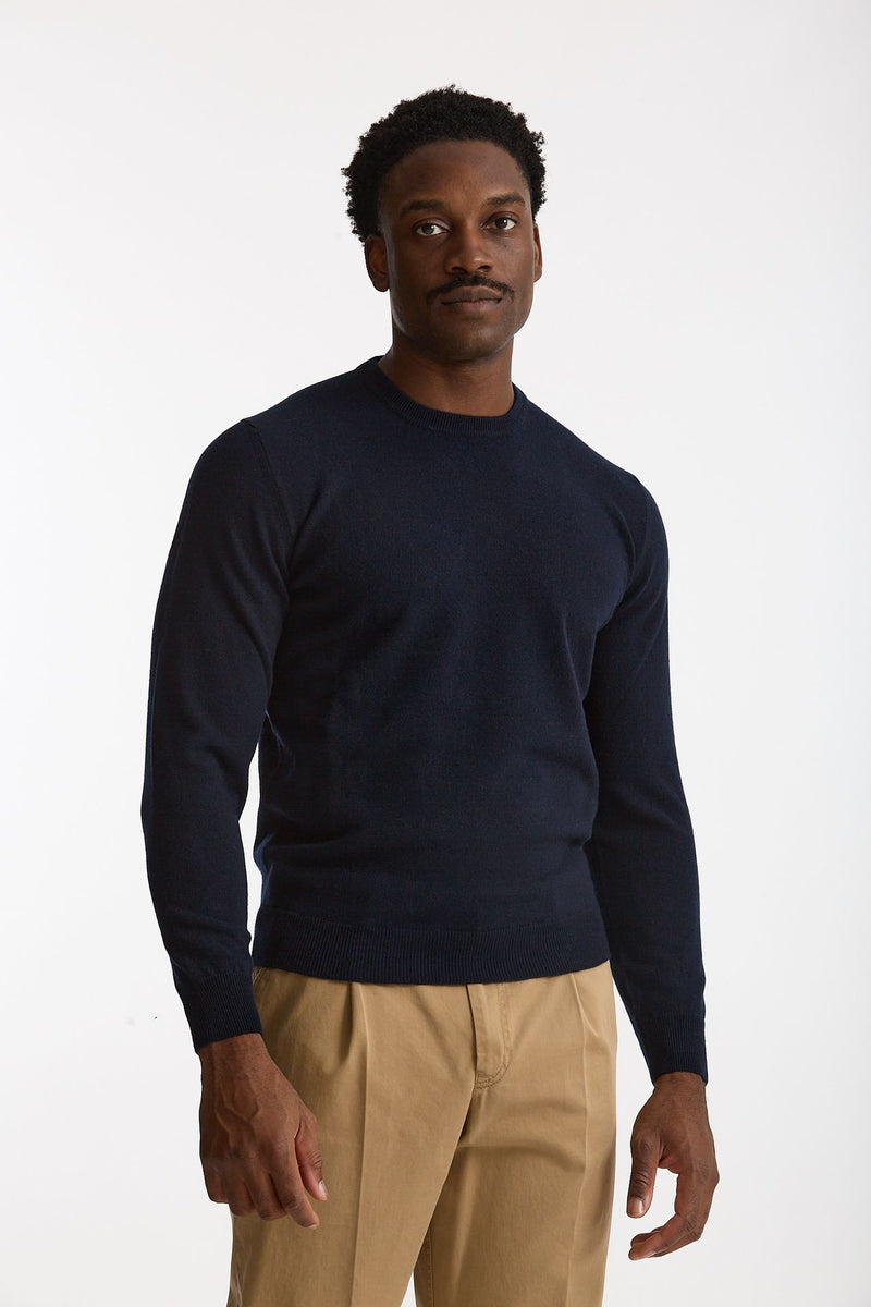 Maglia in lana e cashmere blu men Mauro ottaviani - 4